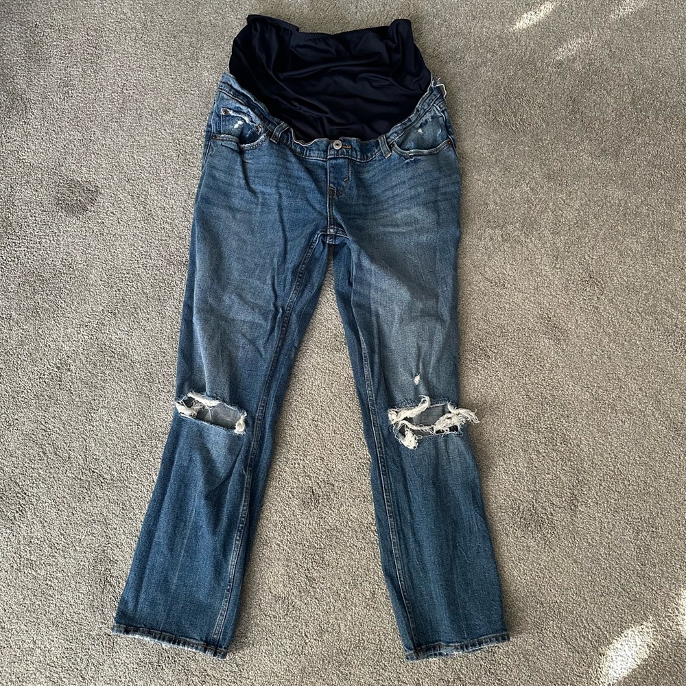 Abercrombie & Fitch Blue Maternity Jeans